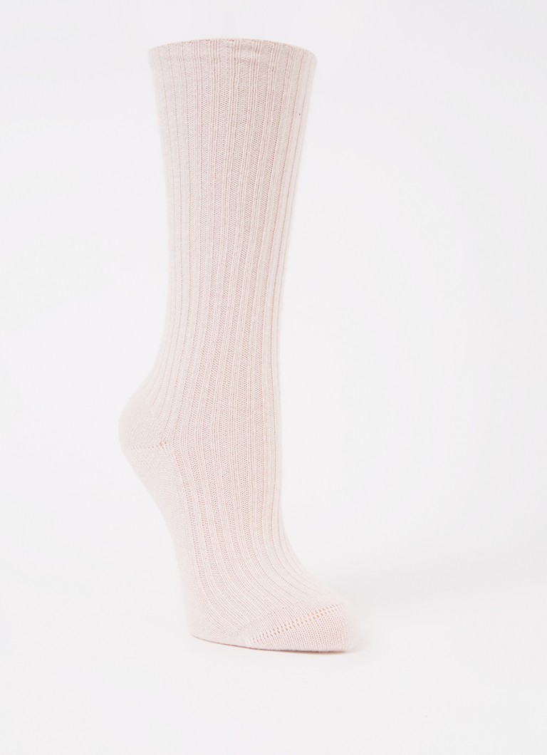 Falke Cozy rievotās adītās zeķes no kašmira maisījuma