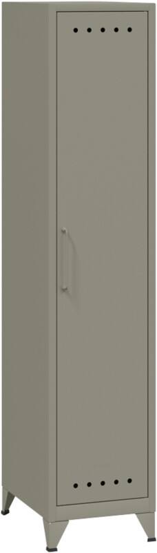 Bisley Fern Schließfach Metall 3 Fachböden Nicht abschließbar 380 x 510 x 1.800 mm Hellgrau