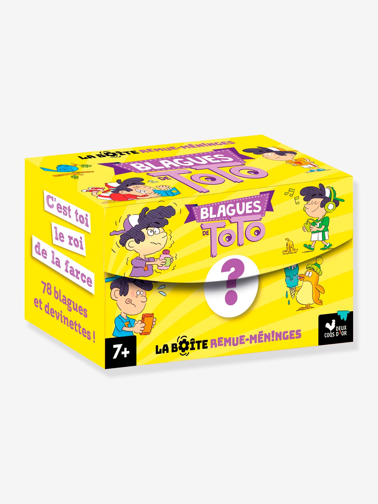 Boîte remue meninges jeu blague de Toto blanc