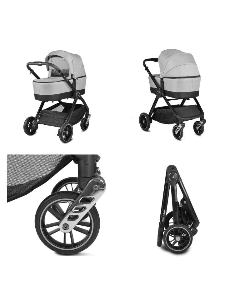 Cangaroo Kombikinderwagen Macan 2 in 1 in schwarz günstig kaufen onesize