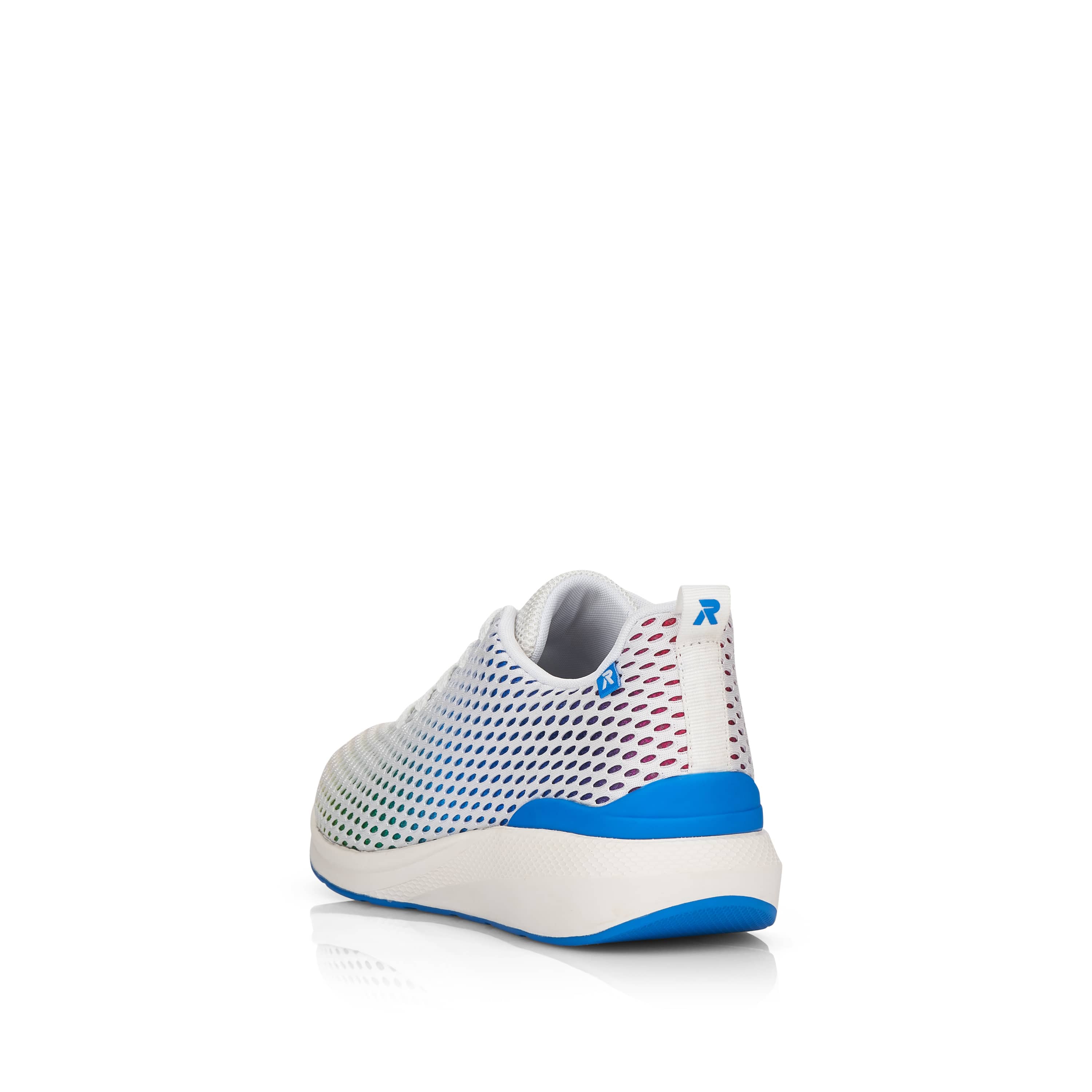 Rieker Damen Sneaker Low crystal-white rainbow