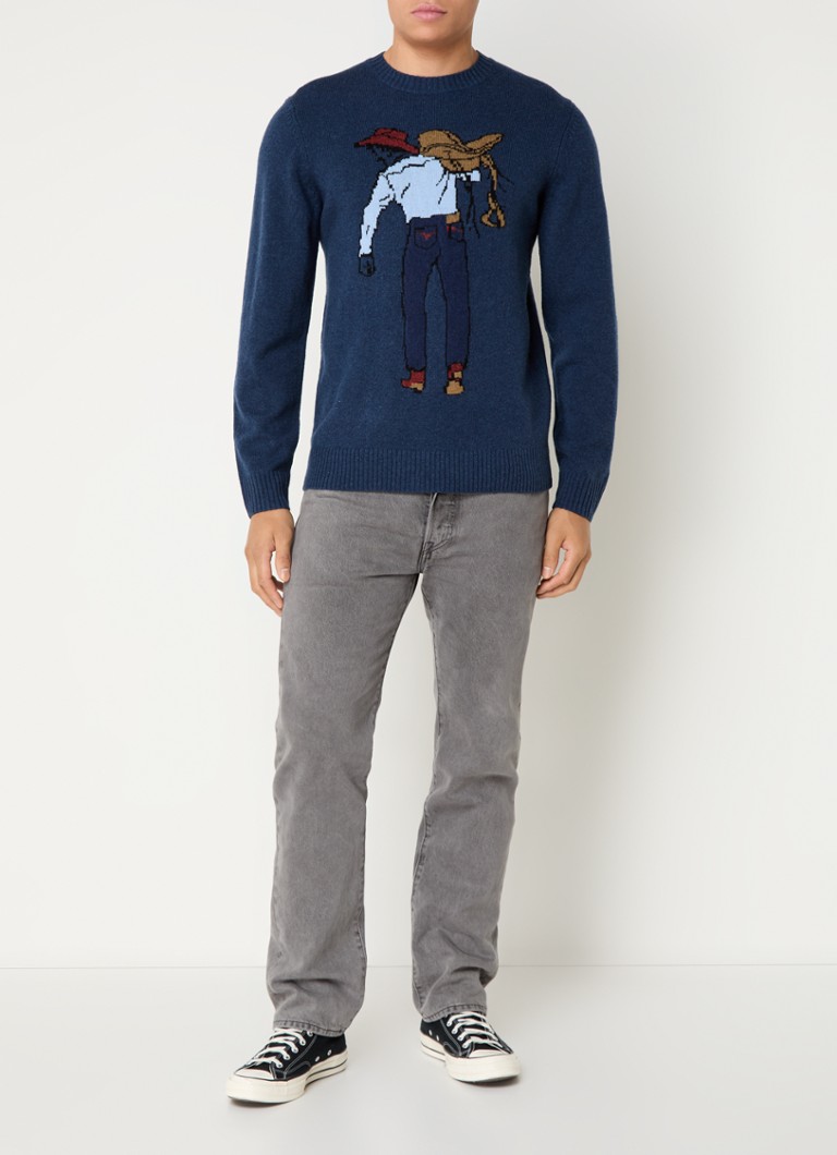 Levi's Saddleman fine-knit pullover in wool blend