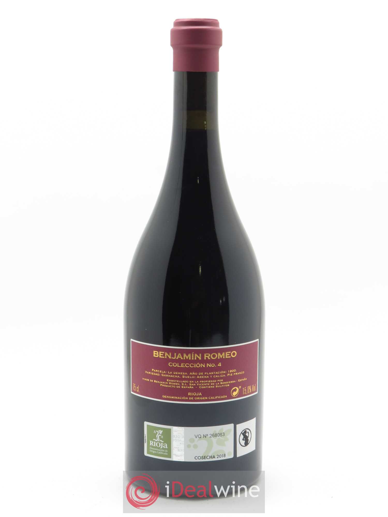 Rioja DOCa Bodega Contador Collection n°4 La Dehesa Benjamin Romeo  2018 - Lot de 1 Bouteille