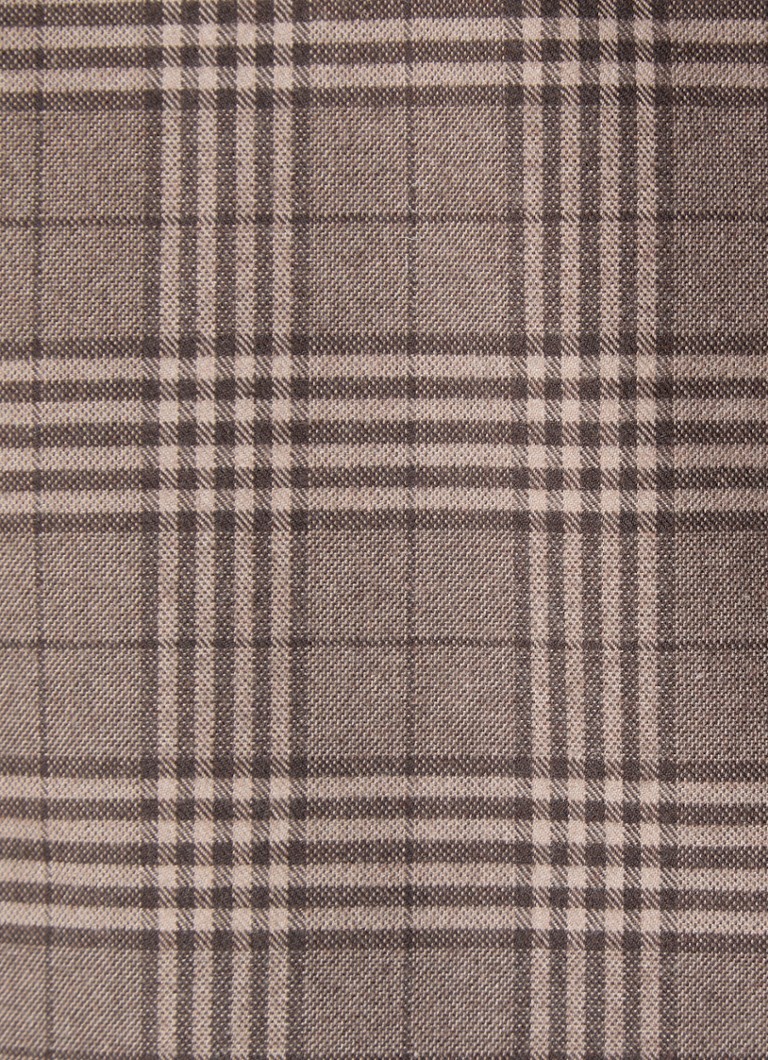 OLAF Jacket in wool blend with checked design and logo