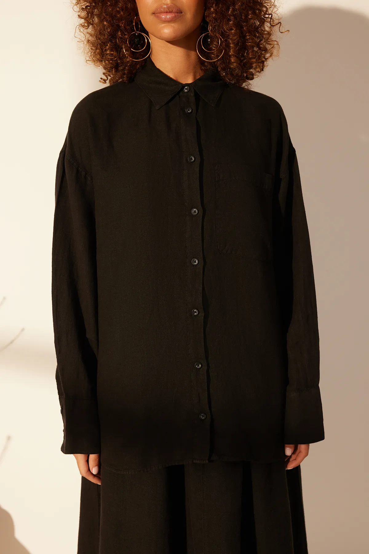 Trendyol Collection  Hemd - Schwarz - Oversized