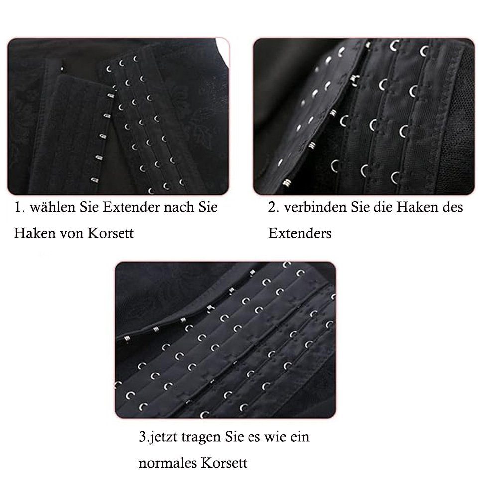 Tian Dee BH-Verlängerung 2 Sheets Frauen Korsett Extender BH Verlängerung Erweiterung Gurt