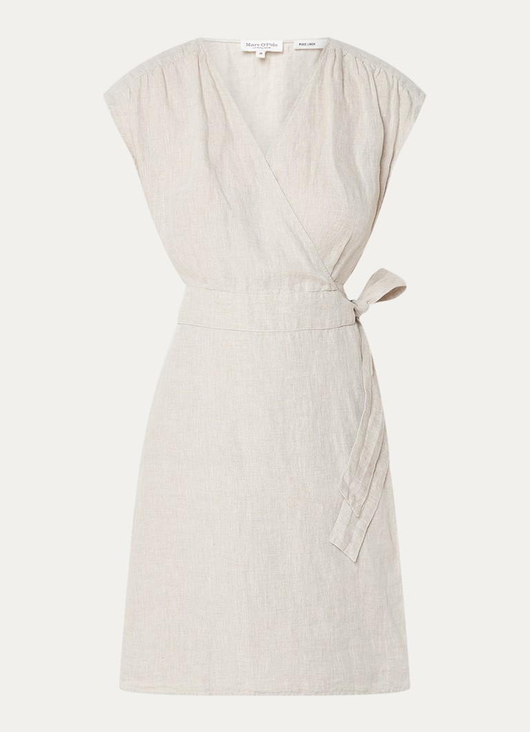 Rochie Marc O'Polo din in, cu curea în talie.