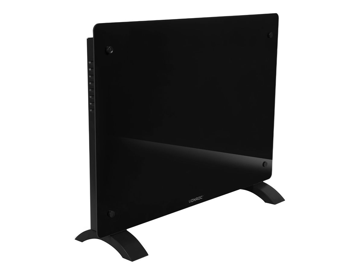 Vonroc 1500 watt Konvektorheizung mit Glasplatte