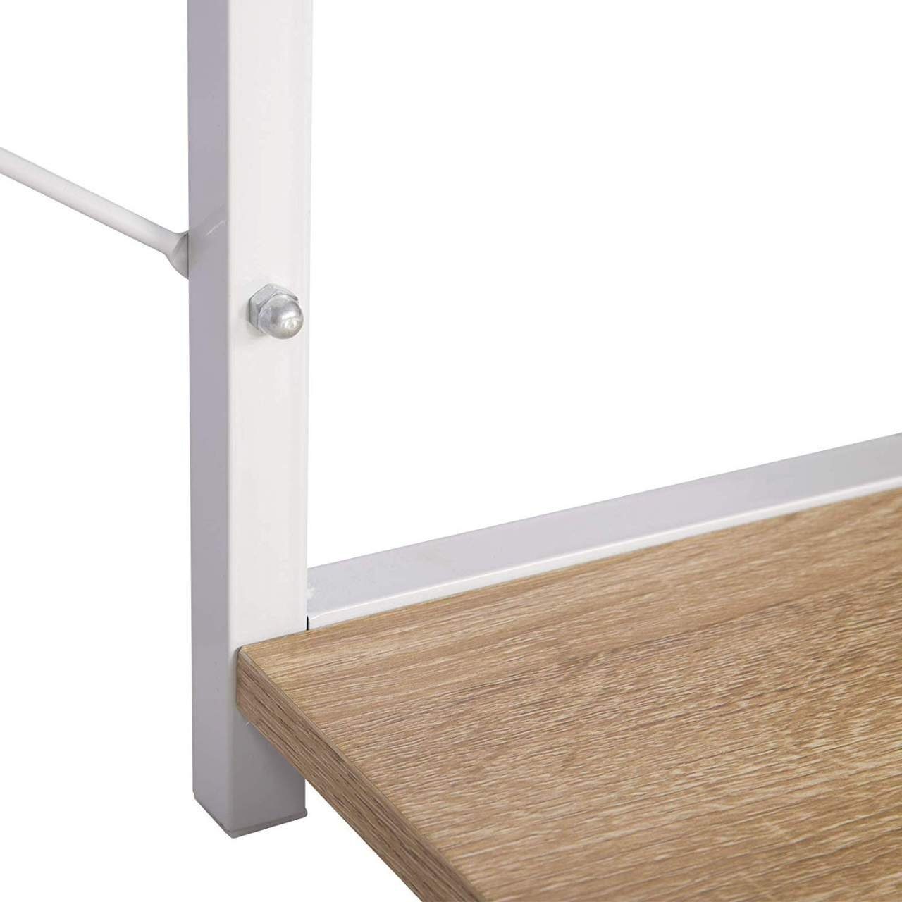 Woltu Schreibtisch (1-St), aus Holz und Stahl, mit Ablage, ca. 120x60x75 cm