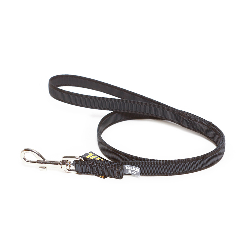 JULIUS-K9 Hundeleinen JULIUS-K9 Führleine 20mm Schlaufe 1 m schwarz/ grau