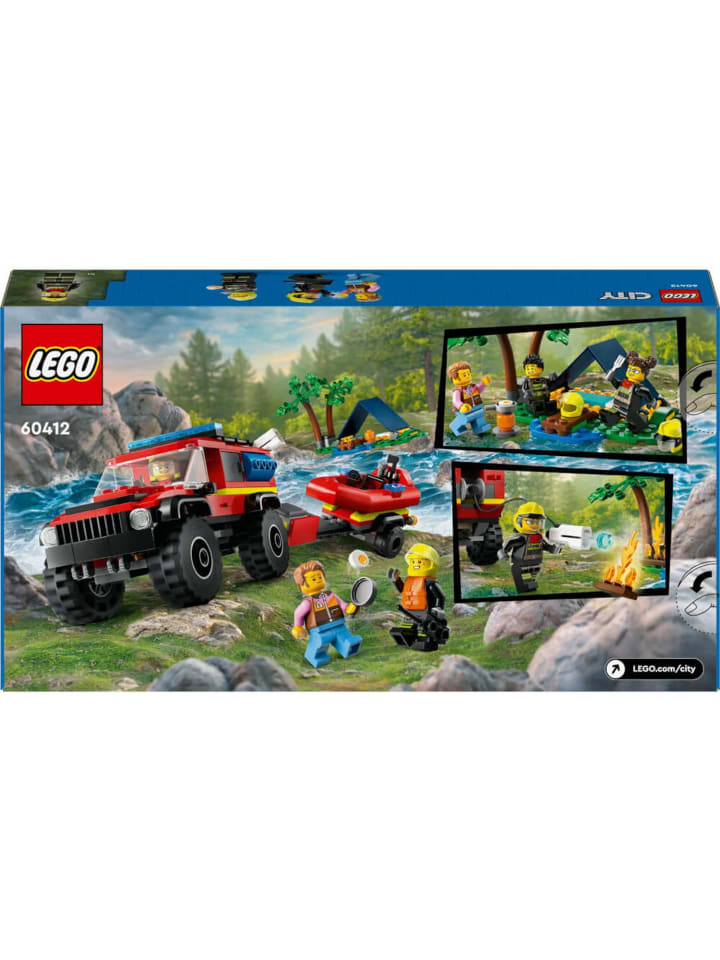 LEGO City Feuerwehrgeländewagen mit Rettungsboot in Mehrfarbig ab 5 Jahre günstig kaufen onesize