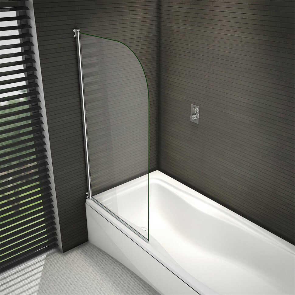duschspa Badewannenaufsatz 5mm Badewannenaufsatz Drehwand auf Badewanne Duschabtrennung, Einscheibensicherheitsglas, Sicherheitsglas, (Set), Breite 80cm, Höhe 140cm, Glas