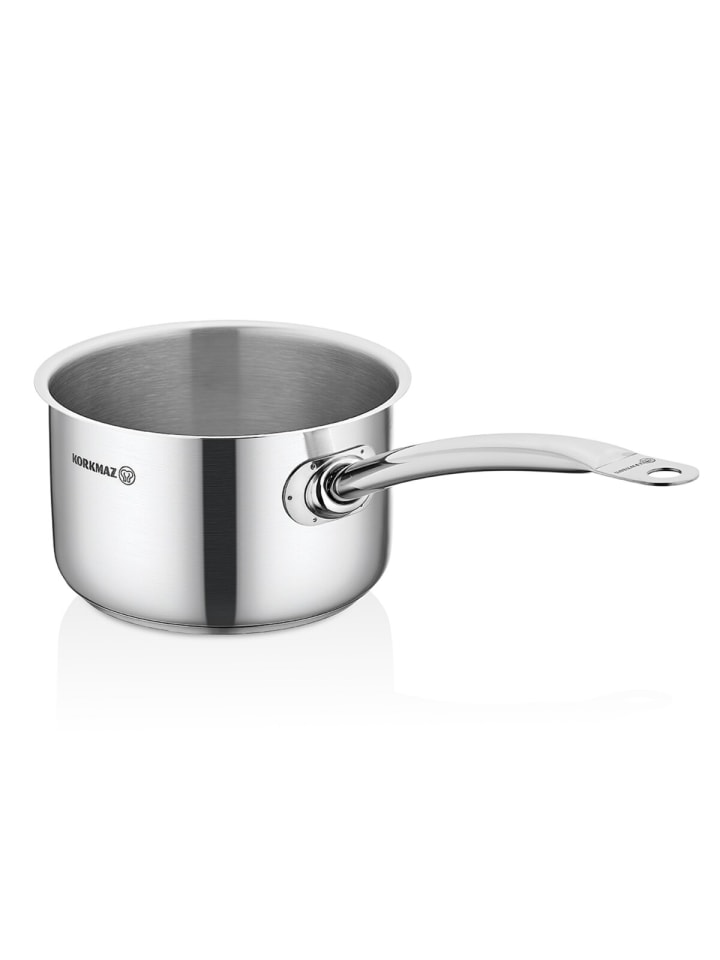 Korkmaz Proline Ergonomischer Kochtopf Ø 28 cm – 7,3 Liter in Silber günstig kaufen 28 cm