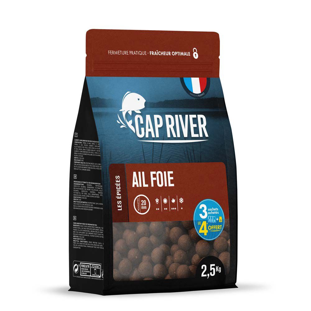 Cap River Garlic Liver Boilies 2.5kg