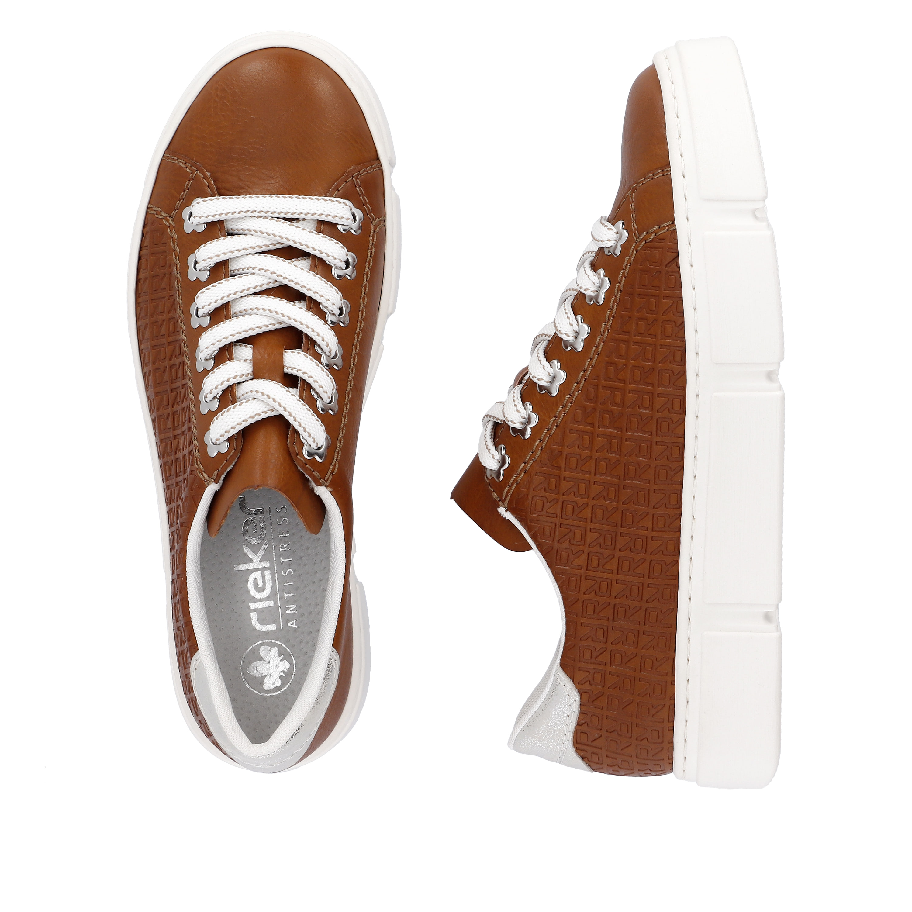 Rieker Damen Sneaker Low holzbraun