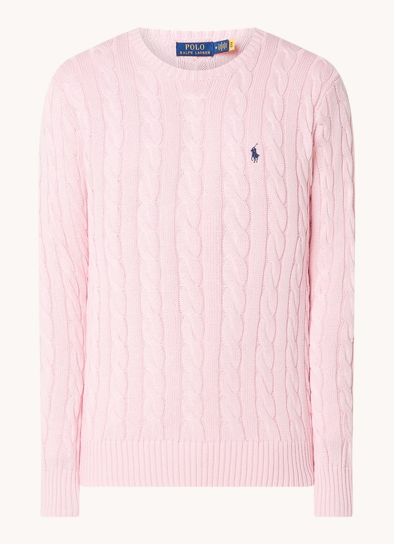 Ralph Lauren Cable-knit sweater with logo embroidery