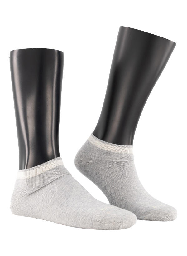 BOGGI MILANO, Sneakersocken, Baumwolle, beige-silber-blau