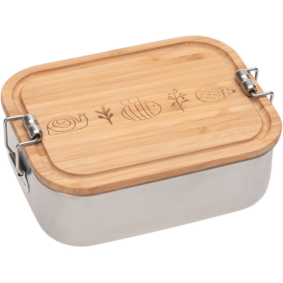 Edelstahl Brotdose Bamboo Garden Explorer