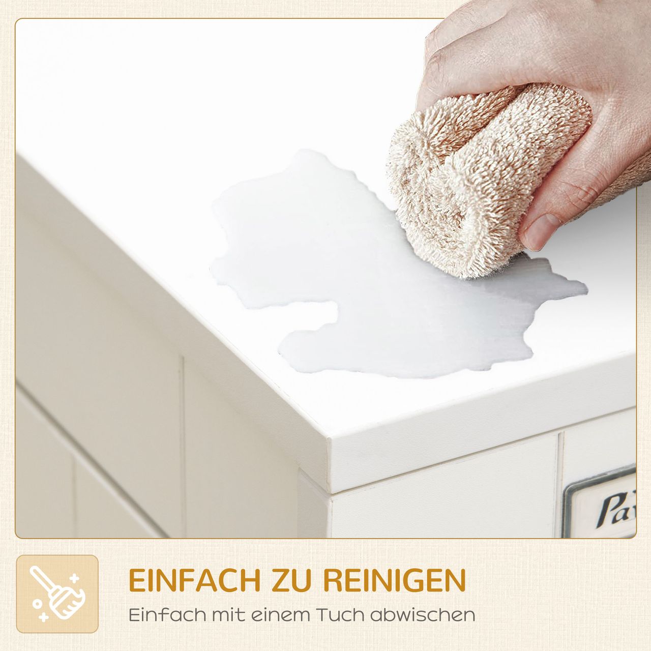 PawHut Hundekäfig, Haustierkäfig mit Kissen, Hundehaus, Hundehütte, Weiß