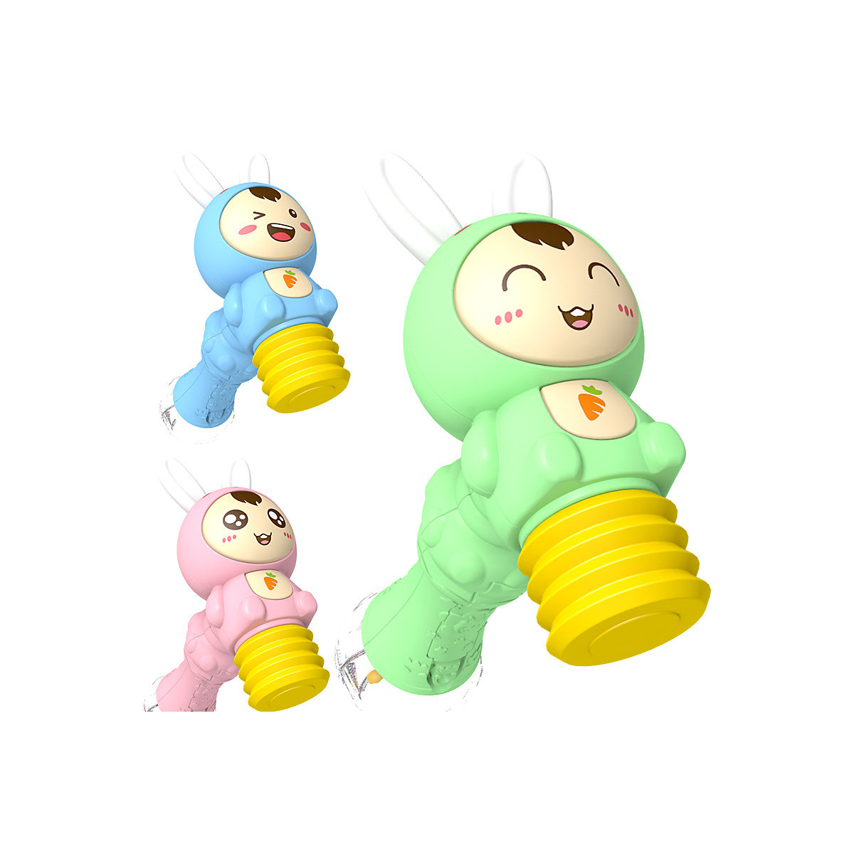 Leichtes Musikspielzeug für die frühe Bildung von Kindern Chui Chui Le Baby Science Education Handrassel leuchtendes Spielzeug