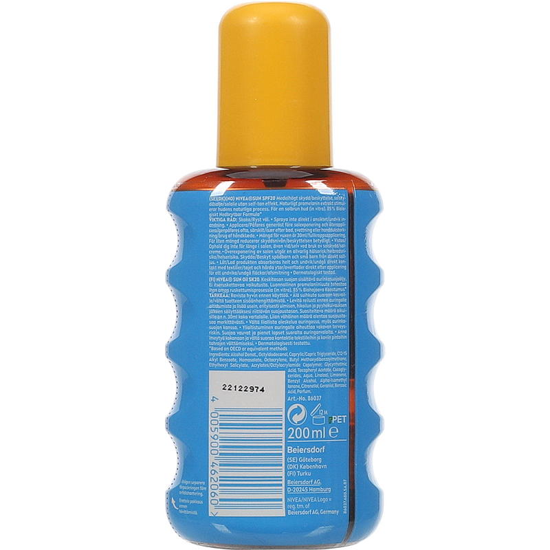 Nivea Nivea Sun SPF20 200 ml spray bronze oil