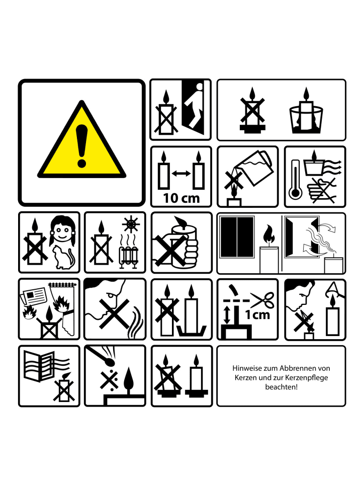 Geda Labels Kerze Glüh dich fröööhlich 100% Sojawachs in Grau - 7x7x8 günstig kaufen onesize