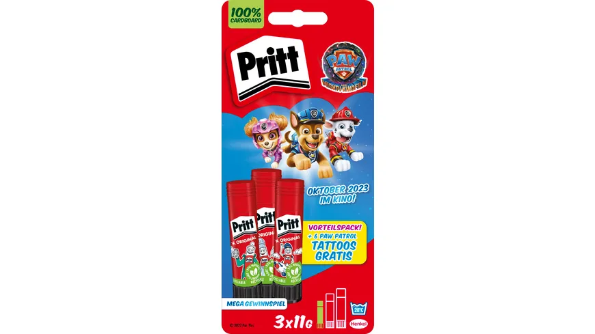 Pritt Klebestift Paw Patrol 3x11g 33 g
