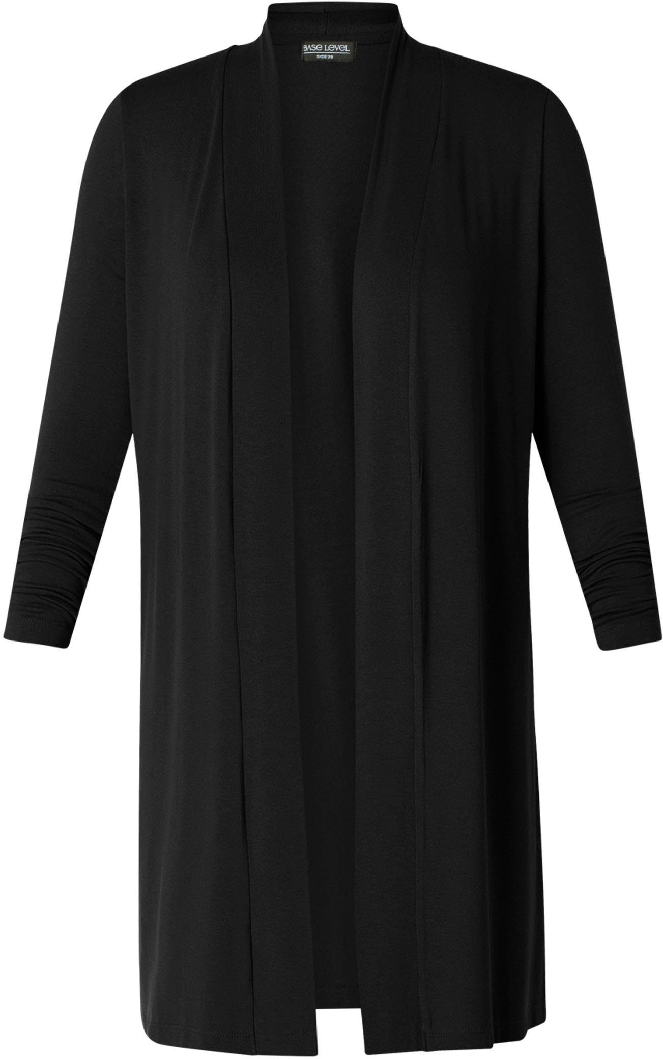 Base Level Longstrickjacke Yayla Long Bequem und lang geschnitten