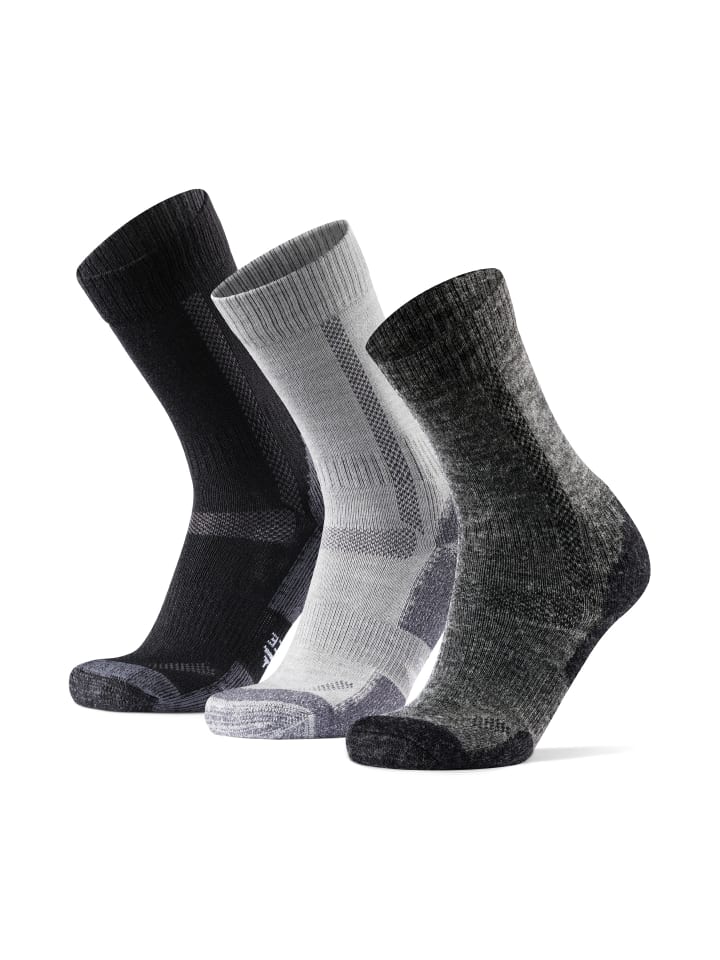 DANISH ENDURANCE Socken Hiking Classic in black/light grey/dark grey günstig kaufen