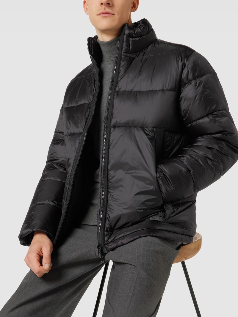 Steppjacke mit Stehkragen Modell 'Vero' in schwarz