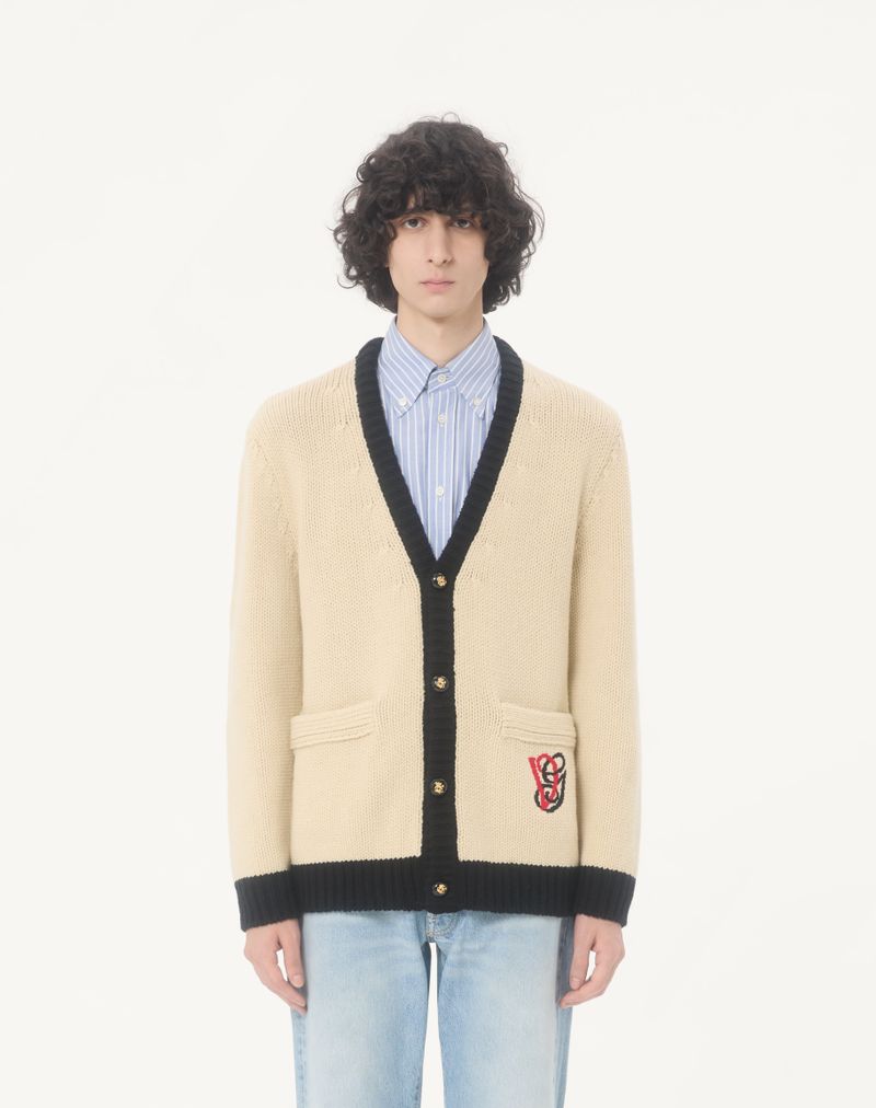 Cardigã Valentino de lã com bordado VG