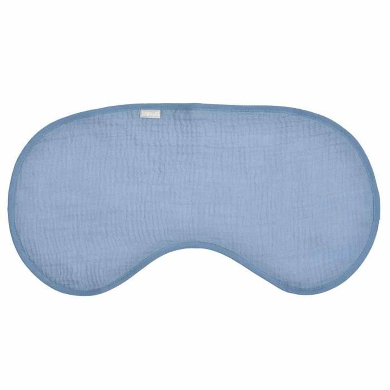 Bavoir d'épaule en gaze de coton et bambou Denim 56 x 28 cm bleu