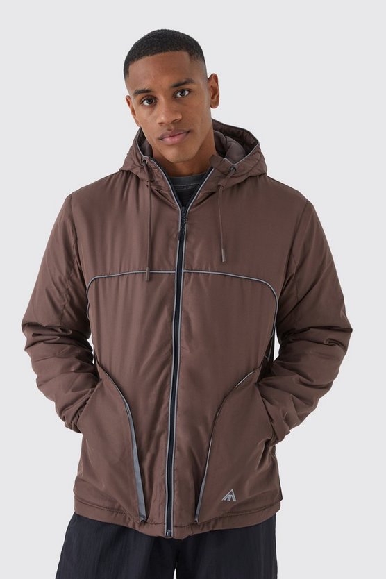 Lockere Ripstop Jacke mit reflektierendem Detail