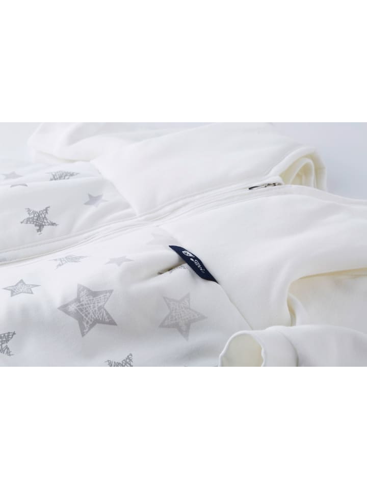 Alvi Babyschlafsack   Innensack Kombi Ganzjahresschlafsack in Silver Stars Silbergrau günstig kaufen