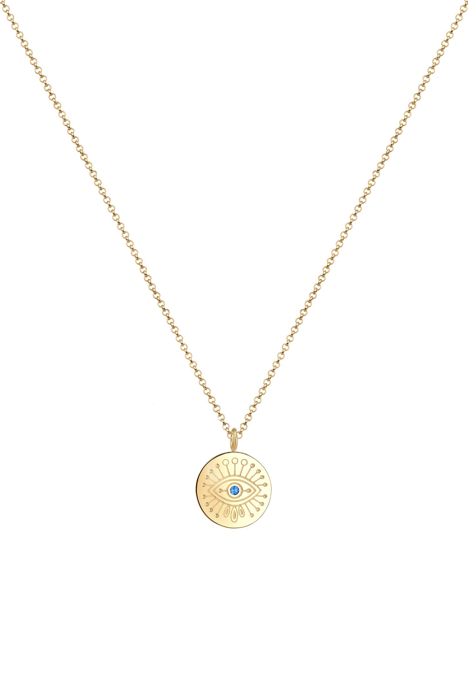 Collana da donna Elli con occhio di Allah e cristallo in argento sterling 925