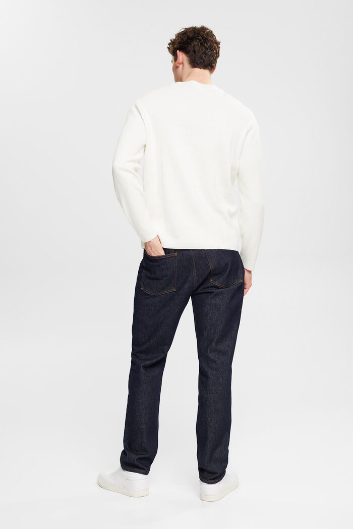 Jeans mit geradem Bein und mittlerer Bundhöhe
