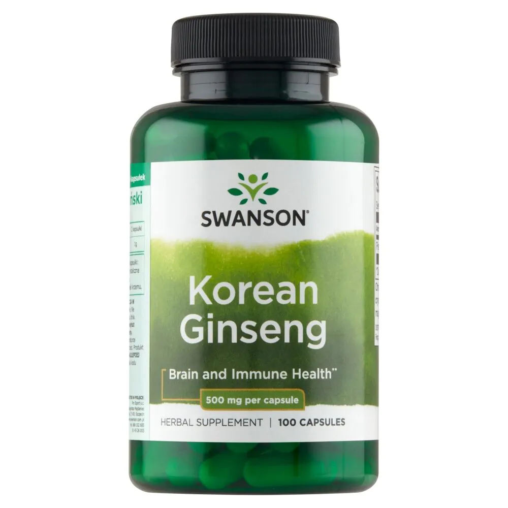 Cápsulas de Ginseng Coreano Swanson