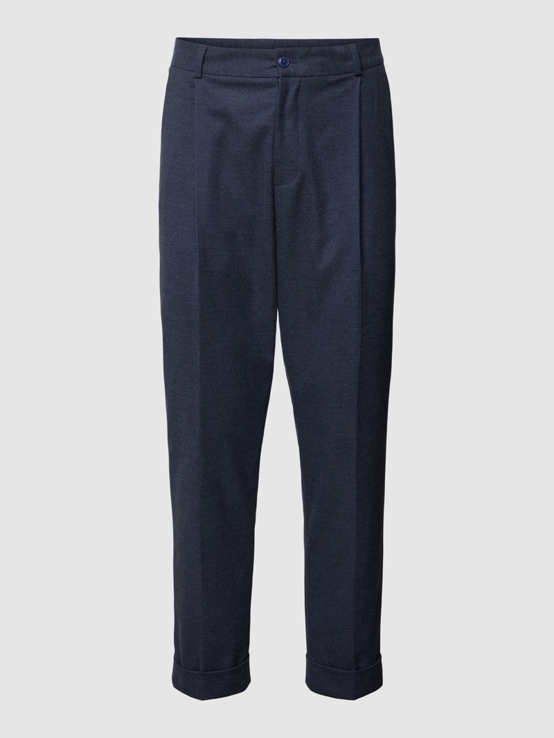 Anzughose mit Bundfalten in jeans