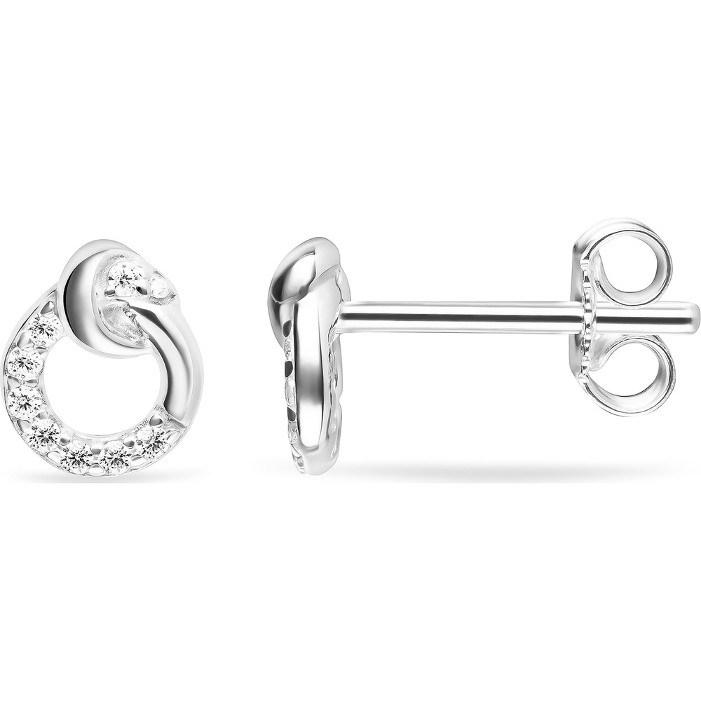 FAVS Boucles d'oreilles à fermoir à poussette 925 Argent Boucles d'oreilles