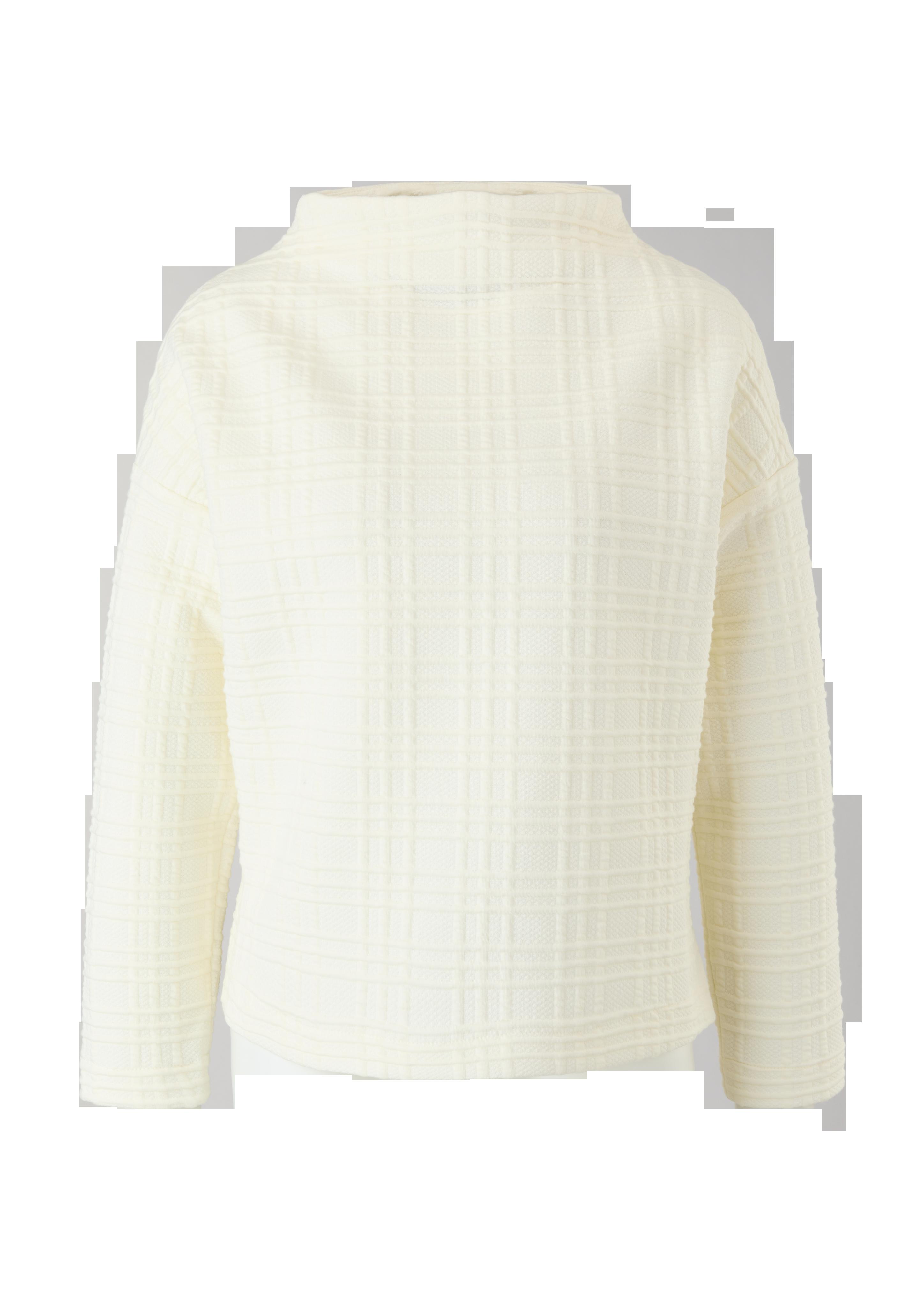 Sweatshirt aus kariertem Jacquard  2121844-0200
