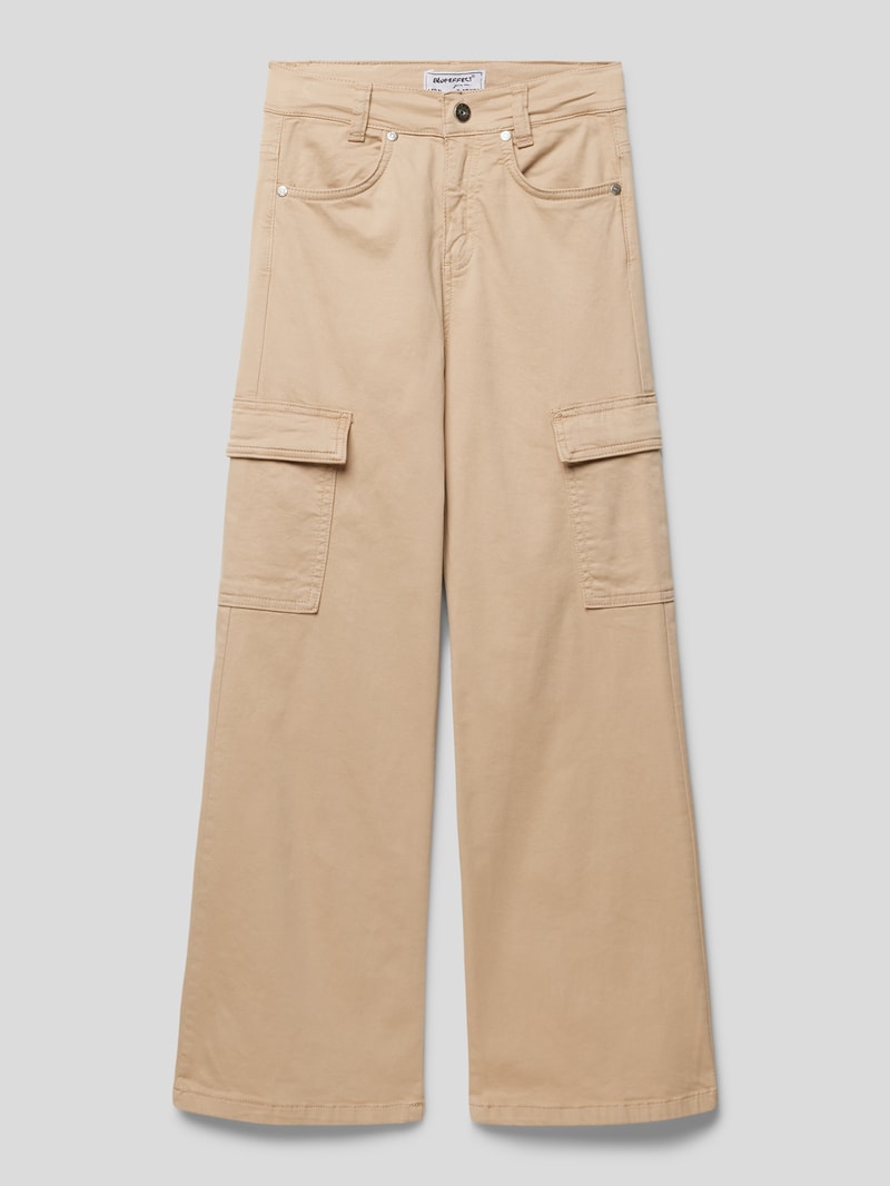 Cargohose mit Stretch-Anteil in beige