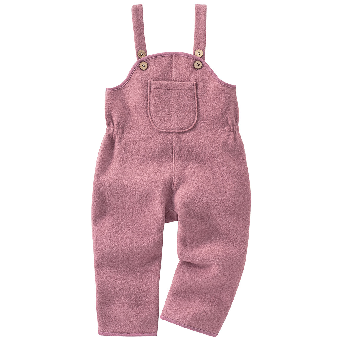 Baby Wollwalk-Latzhose mit Umschlagbündchen