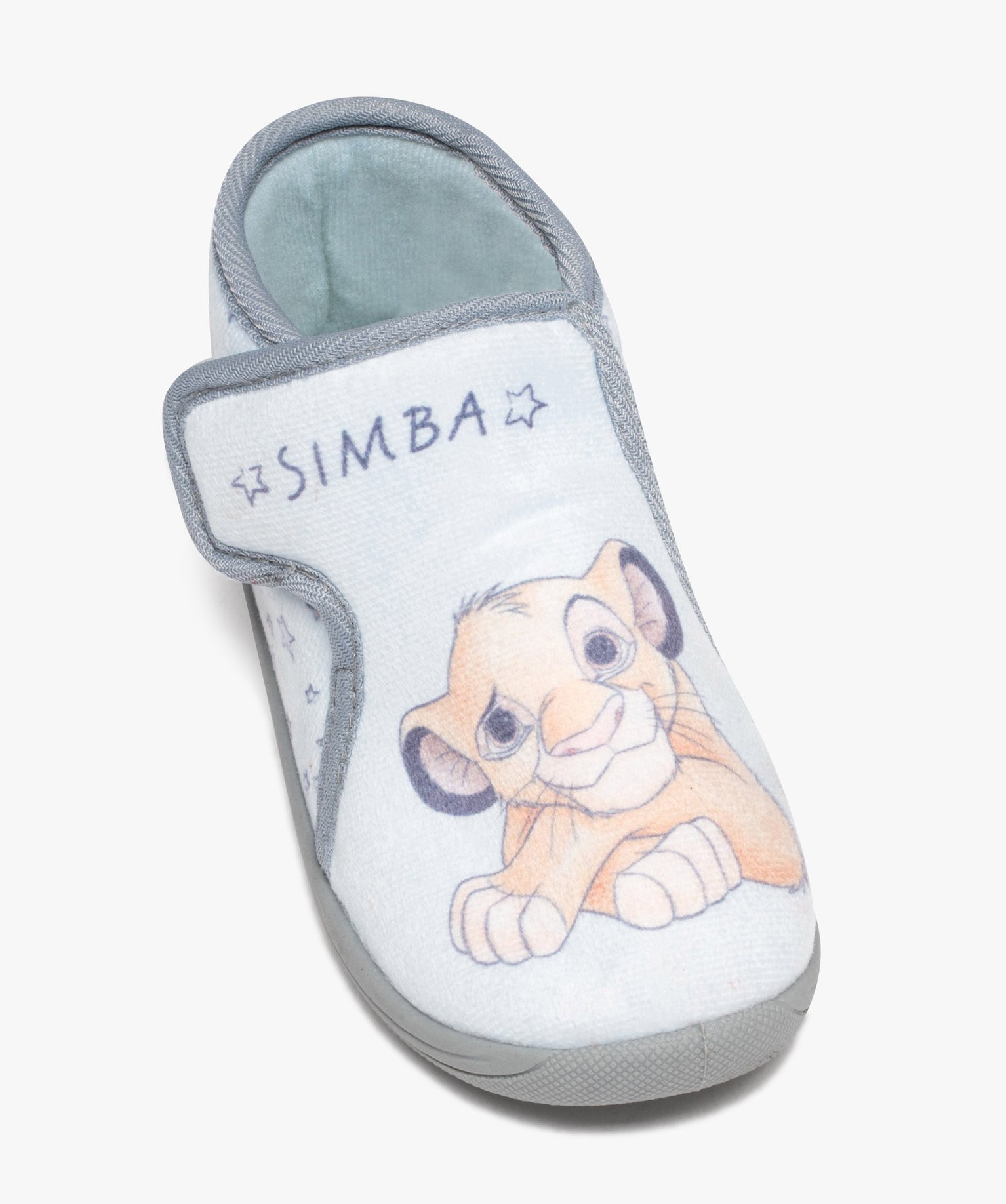 Chaussons Garçon bottillons à scratch avec motif Le Roi Li... bleu | GEMO