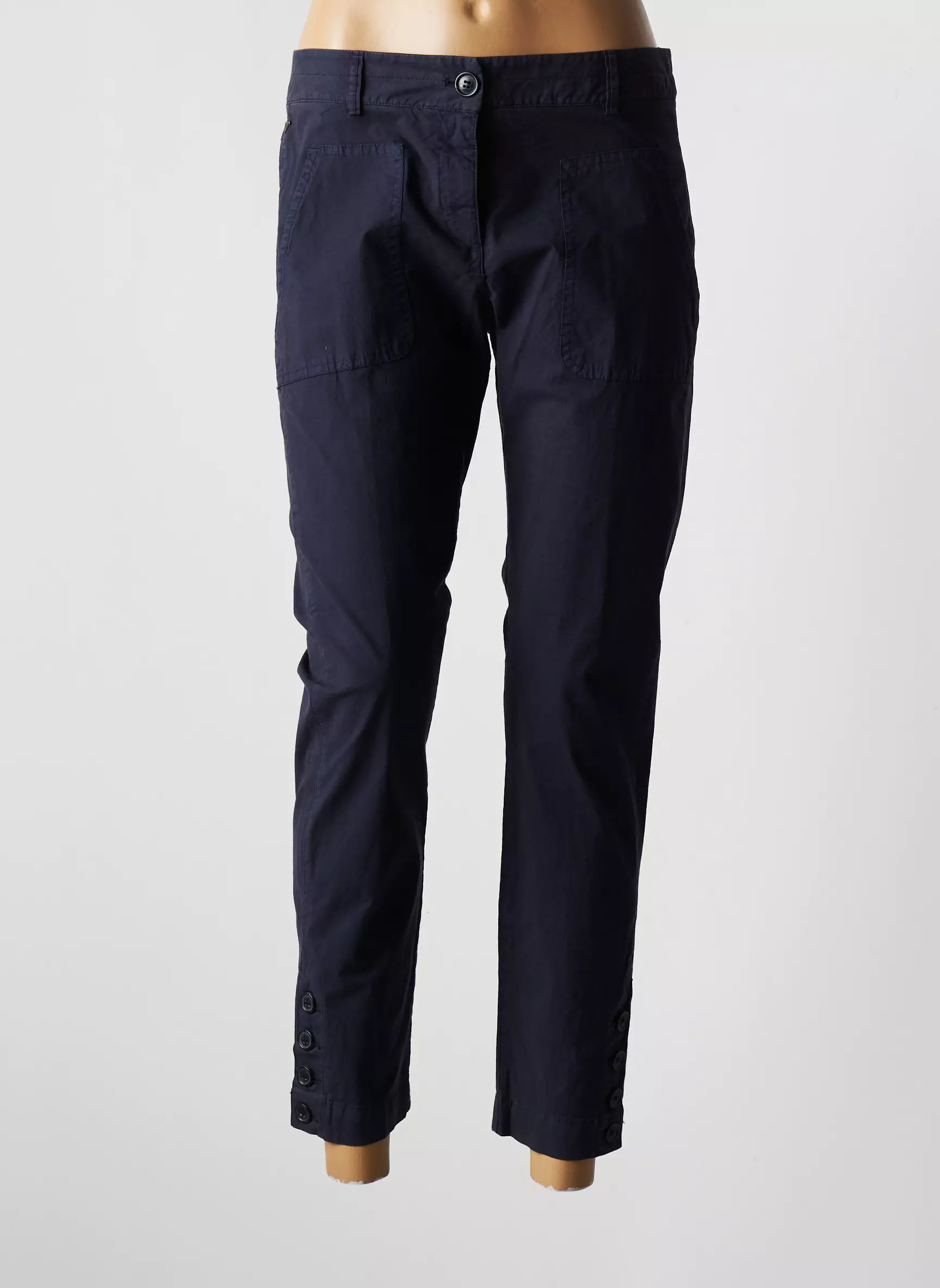 New Man Pantalon7 8 Femme couleur bleu