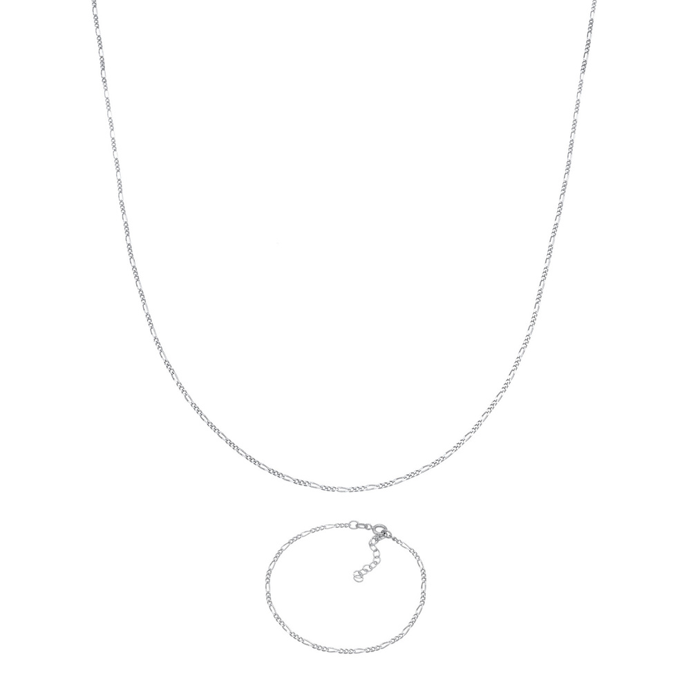 Elli Elli Ensemble de Bijoux Figaro pour dames - Ensemble de base en 925/1000 argent m Bijoux
