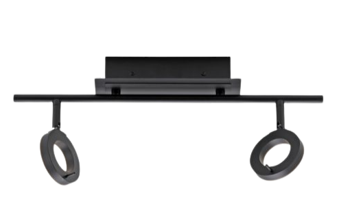 Paul Neuhaus 2-flg LED Deckenleuchte Sileda Anthrazit