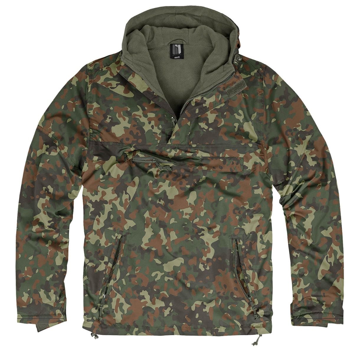 Hooded Windbreaker mit Fleecefutter