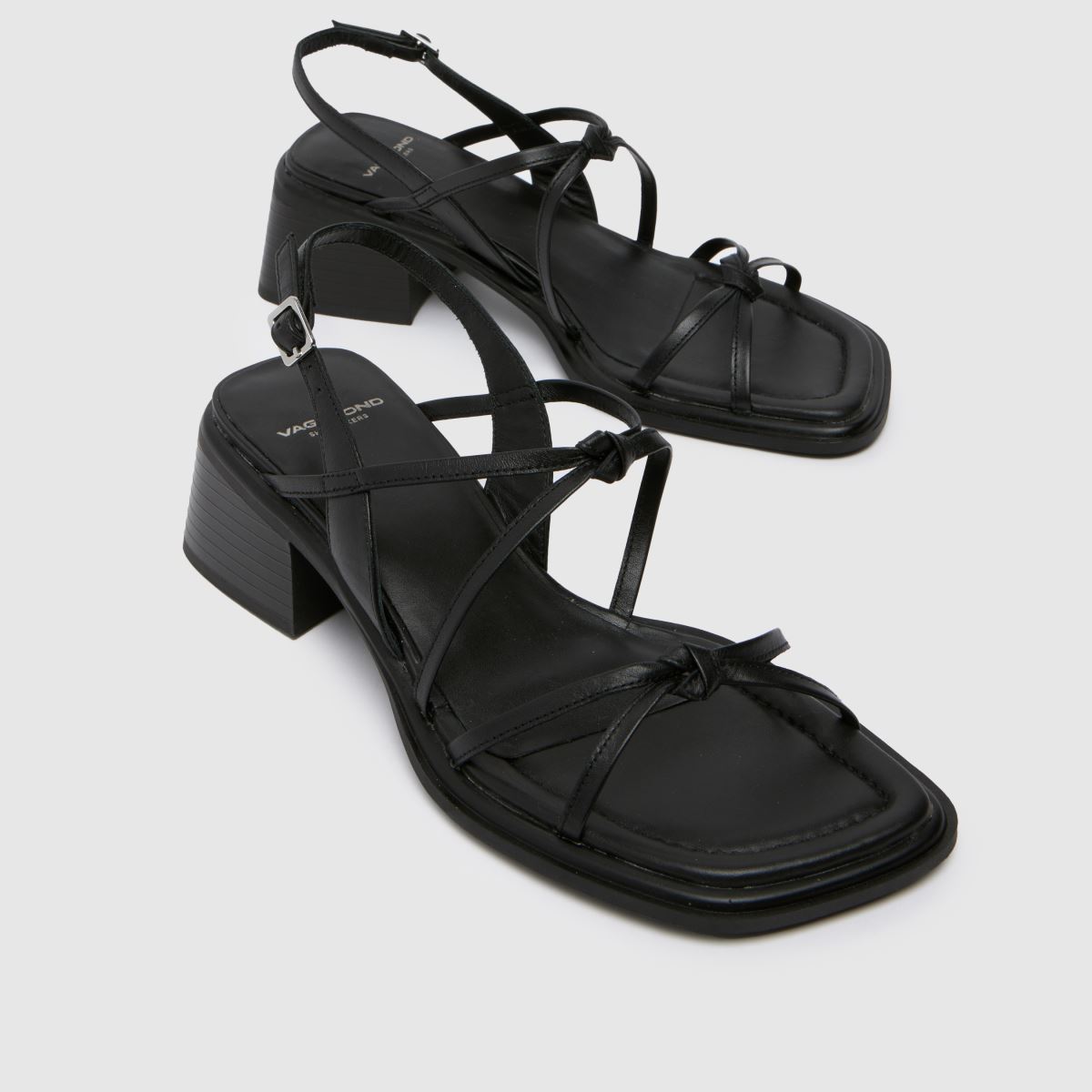 Vagabond Shoemakers – Ines – Svarta höga klackar med knut