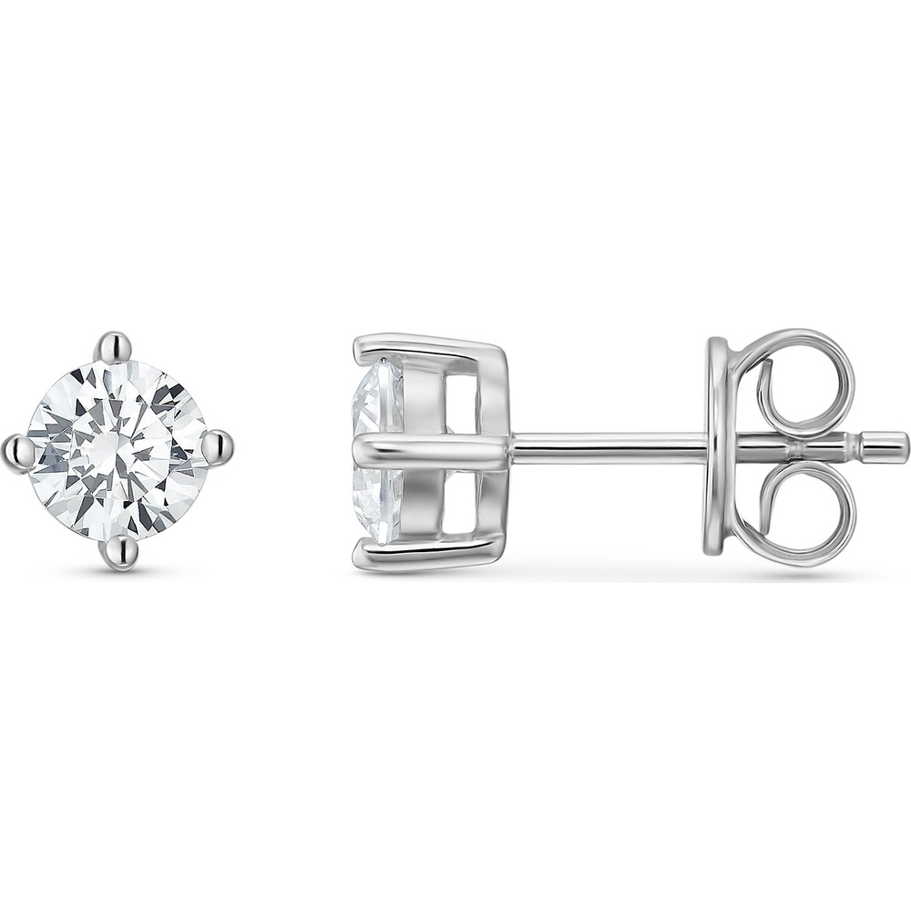 FAVS Boucles d'oreilles à fermoir à poussette 925 Argent Boucles d'oreilles