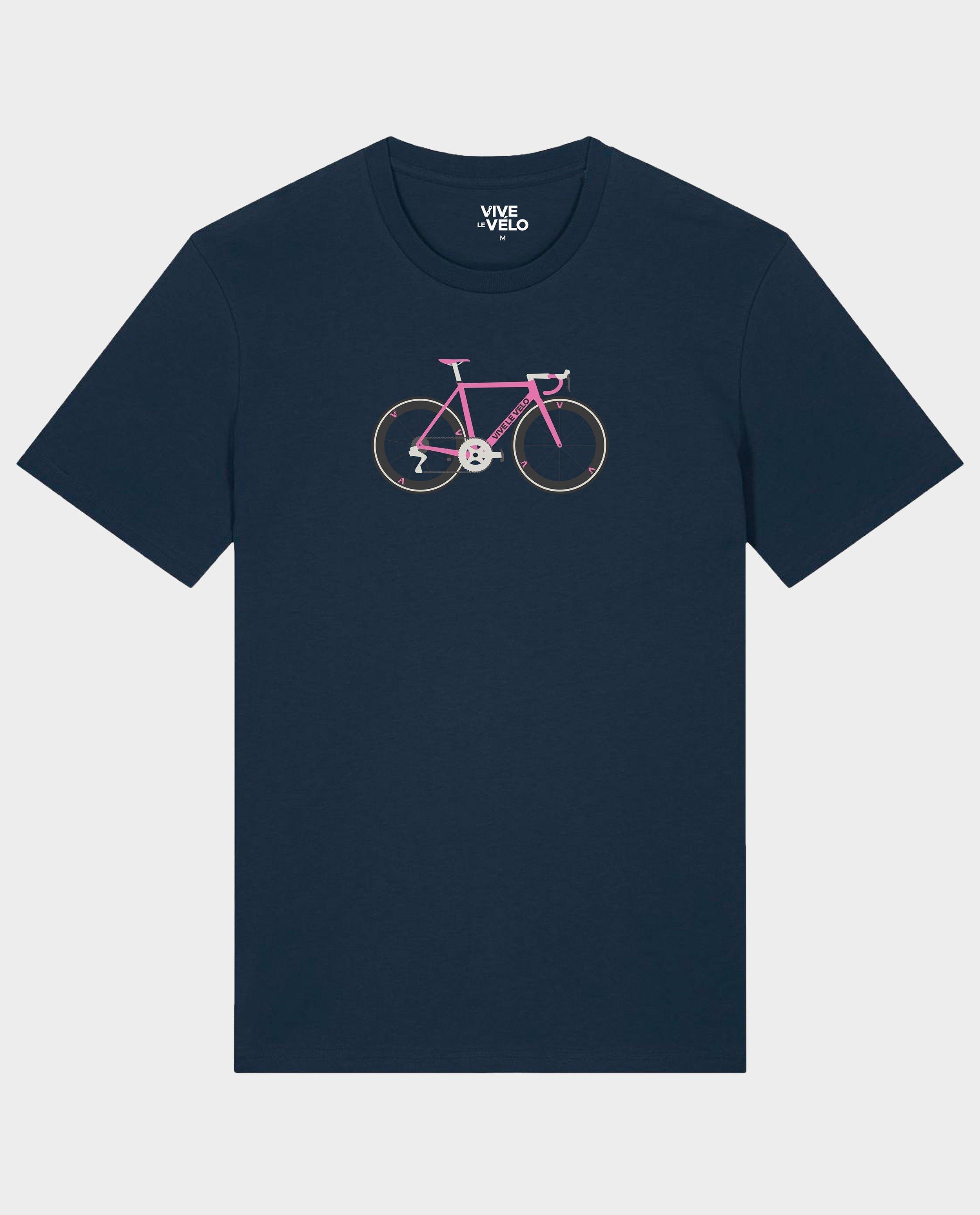 Vive le vélo póló motoros mintával, S-XXL kék